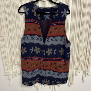 Vintage Jacques-Marquet France wool blend vest